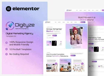 Digityze – Digital Marketing Agency Elementor Template Kit