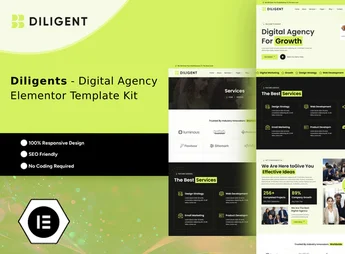Diligent – Creative Agency & Portfolio Elementor Template Kit