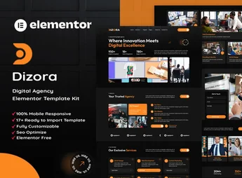 Dizora – Digital Agency Elementor Template Kit