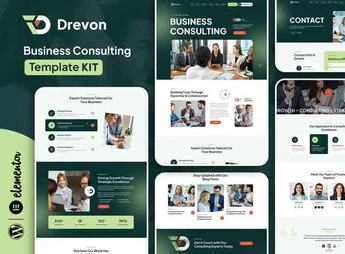Drevon – Business Consulting Elementor Template Kit