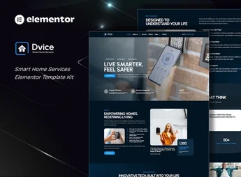 Dvice – Smart Home Services Elementor Template Kit
