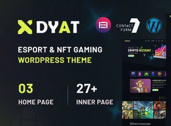 DYAT – eSports and Gaming NFT WordPress Theme