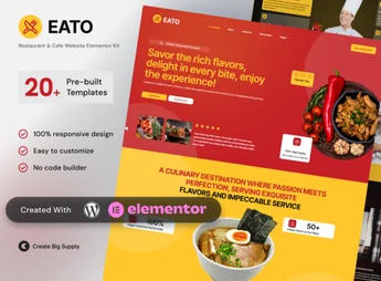 Eato – Restaurant & Cafe Elementor Template Kit