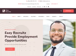 Eazy Recruitz – Staffing Agencies WordPress Theme