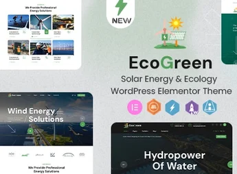 Ecogreen – Solar Energy & Ecology WordPress Elementor Theme