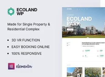 Ecoland – Single Property WordPress Theme