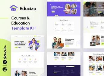 Educiza – Courses & Education Elementor Template Kit