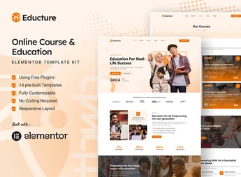 Educture – Online Course & Education Elementor Template Kit