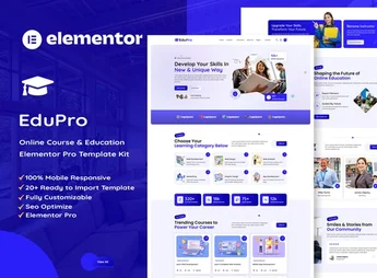 Edupro – Online Course & Education Elementor Pro Template Kit
