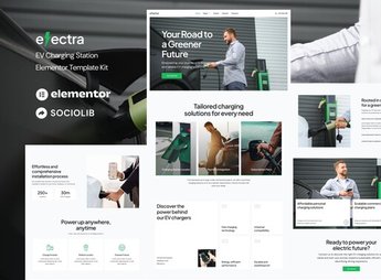 Electra – EV Charging Station Elementor Template Kit