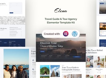Elena – Travel Guide & Tour Agency Elementor Template Kit