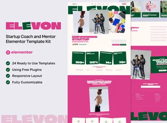 Elevon – Startup Coach & Mentor Elementor Template Kit