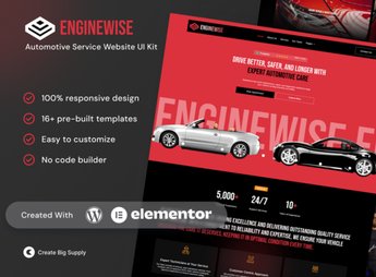 EngineWise – Automotive Service Elementor Template Kit