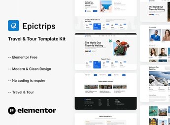 EpicTrips – Travel & Tour Elementor Template Kit