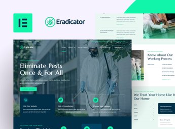 Eradicator – Pest Control Services Elementor Pro Template Kit