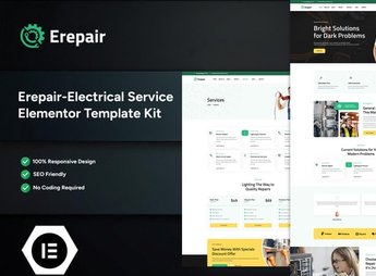 Erepair – Electrical Service Elementor Template Kit