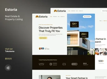Estoria – Real Estate & Property Listing Website Elementor Template Kit