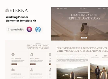Eterna – Wedding Planner Elementor Template Kit