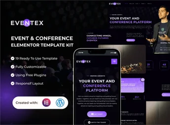 Eventex – Event & Conference Elementor Template Kit