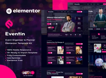 Eventin – Event Organizer & Planner Elementor Template Kit