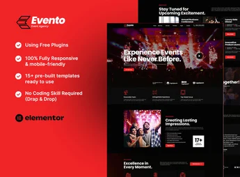 Evento – Event Agency Elementor Template Kit