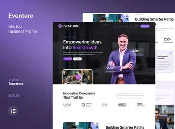 Eventure – Startup Business Company Profile Website Elementor Template Kit