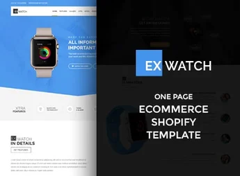 Ex Watch V-2 – Single Product eCommerce Shopify Theme