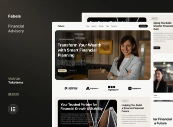 Fabels – Financial Advisory Website Elementor Template Kits