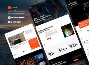 Fabrix – Industry & Manufacturing Elementor Template Kit
