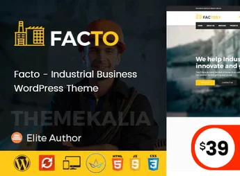 Facto – Industrial Business WordPress Theme