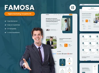 Famosa – Digital Marketing Agency Elementor Template Kit