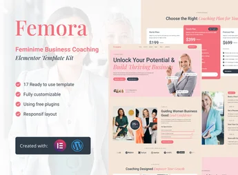 Femora – Feminime Business Coaching Elementor Template Kit