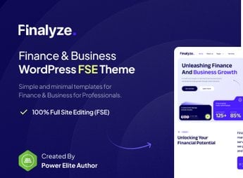 Finalyze – Finance & Business Full Site Editing WordPress Theme