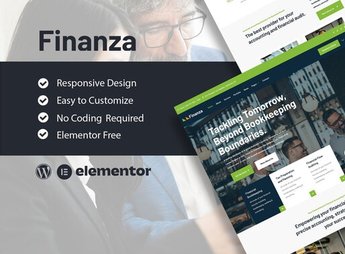 Finanza – Finance & Accounting Company Elementor Template Kit