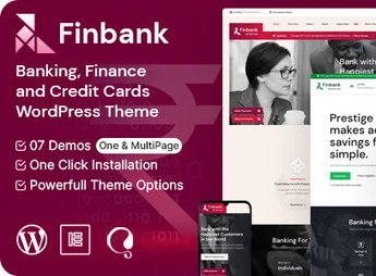 Finbank – Banking and Finance WordPress Theme