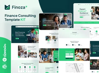 Finoza – Finance Consulting Elementor Template Kit