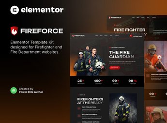 Fireforce – Firefighter & Fire Department Elementor Template Kit