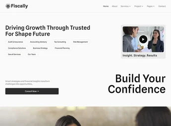 Fiscally – Business Consulting Elementor Template Kit