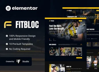 Fitbloc – Fitness & Wellness Elementor Template Kit