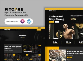 Fitcore – Gym & Fitness Center Elementor Template Kit
