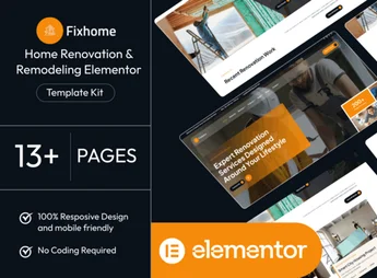 Fixhome – Home Renovation & Remodeling Elementor Template Kit
