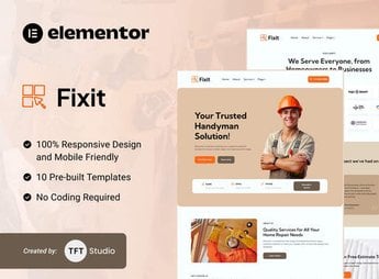 Fixit – Handyman Services Elementor Template Kit