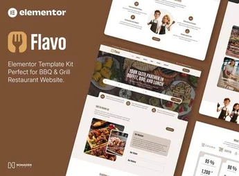 Flavo – BBQ & Grill Restaurant Elementor Template Kit