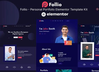 Follio – Personal Portfolio Elementor Template Kit