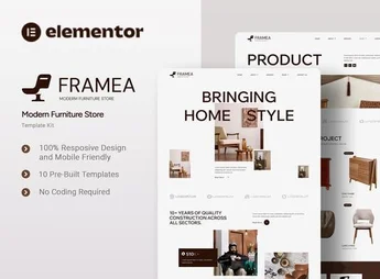 Framea – Modern Furniture Store Elementor Template Kit