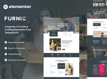 Furnic – Carpenter & Furniture Crafting Elementor Template Kit