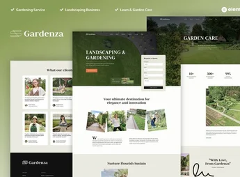 Gardenza – Gardening & Landscaping Elementor Pro Template Kit