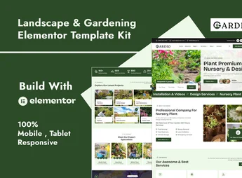 Gardio – Nursery & Gardening Elementor Template Kit