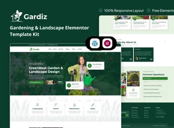 Gardiz – Gardening & Landscape Elementor Template Kit