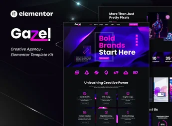 Gazel – Creative Agency Elementor Template Kit